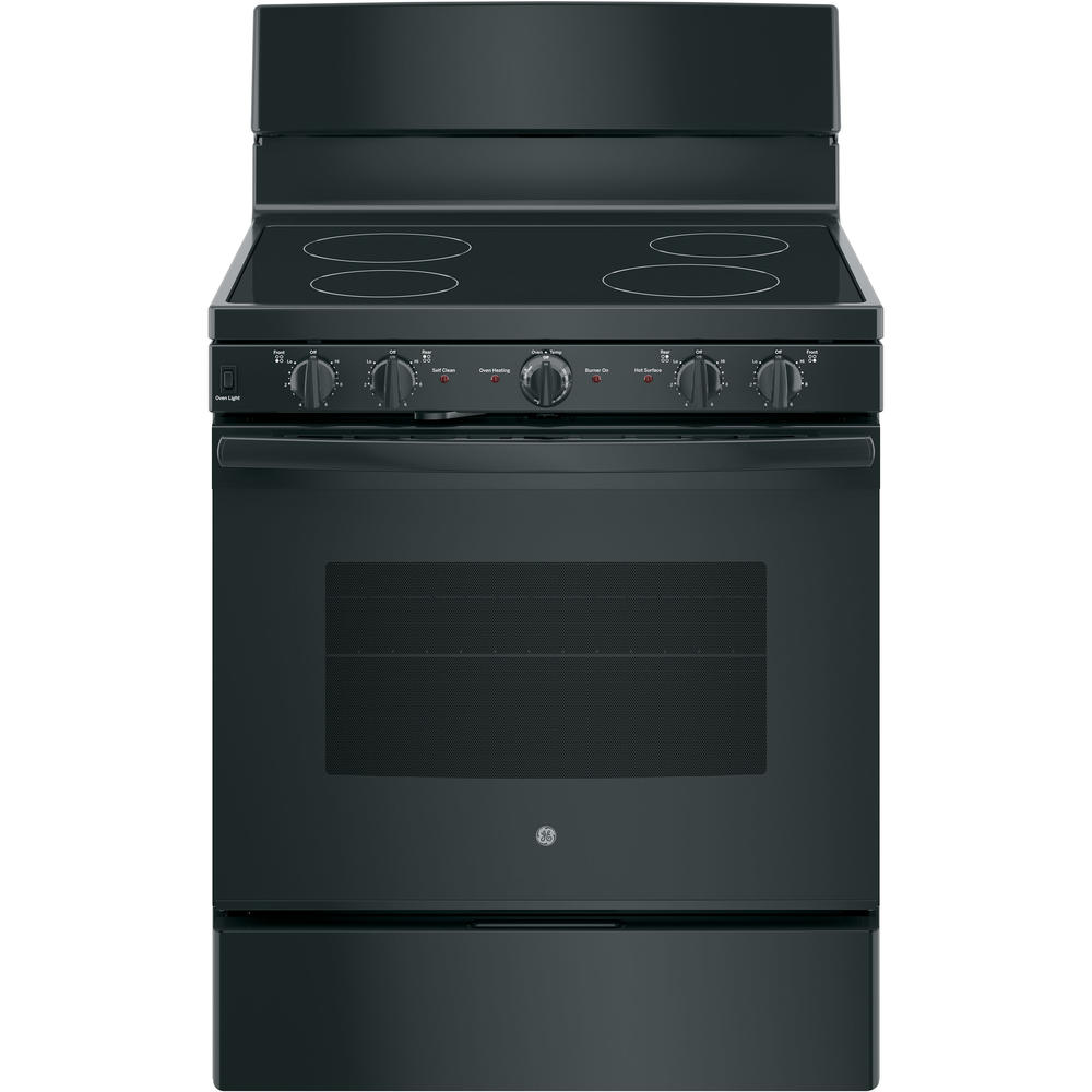 GE Appliances JB480DMBB 30" Freestanding Electric Radiant Range - Black