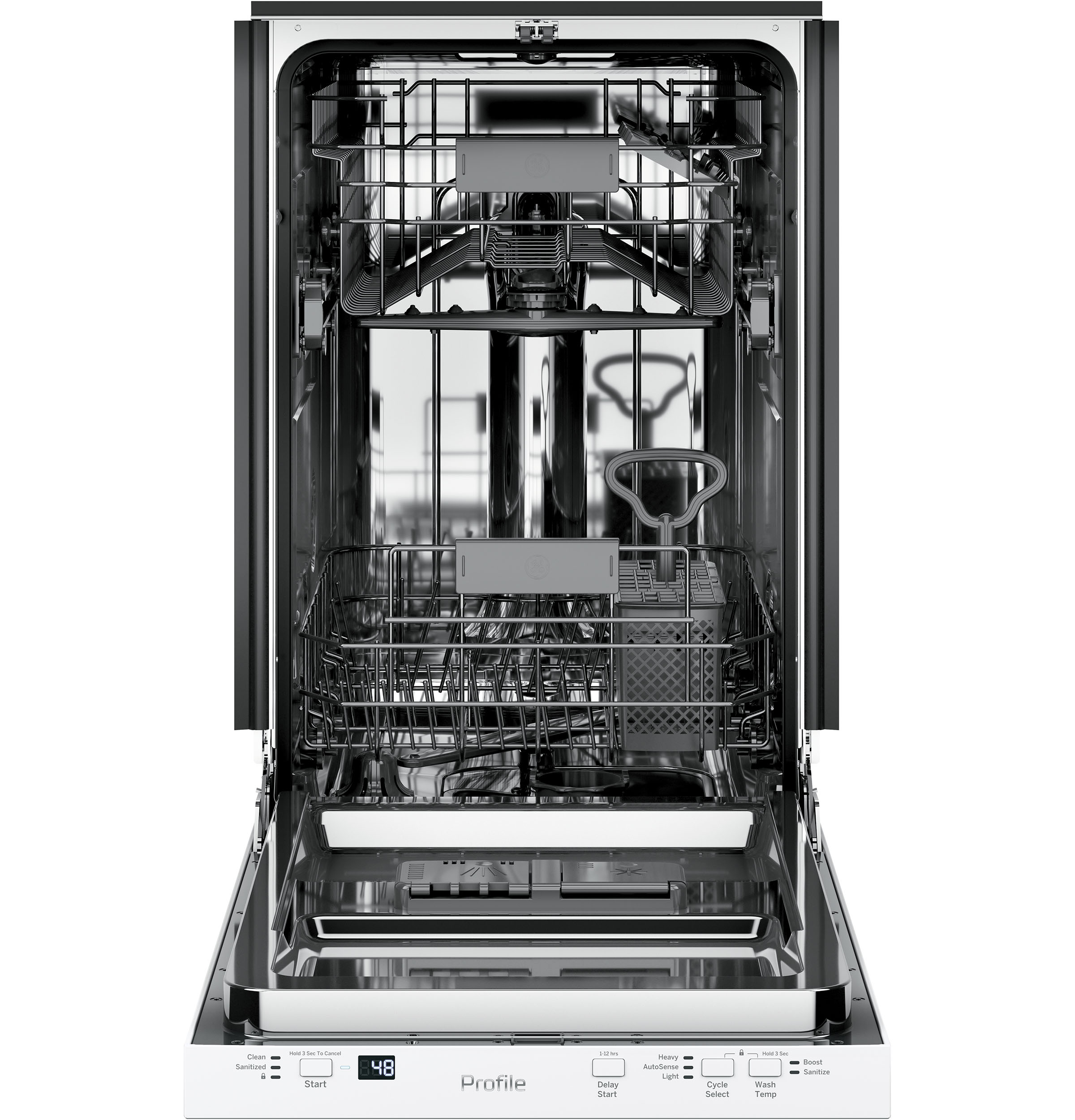 ge profile dishwasher white