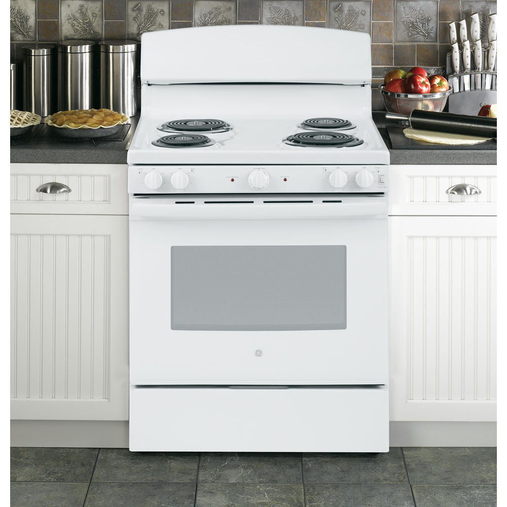 GE Appliances JBS460DMWW 30" Free-Standing Electric Range - White