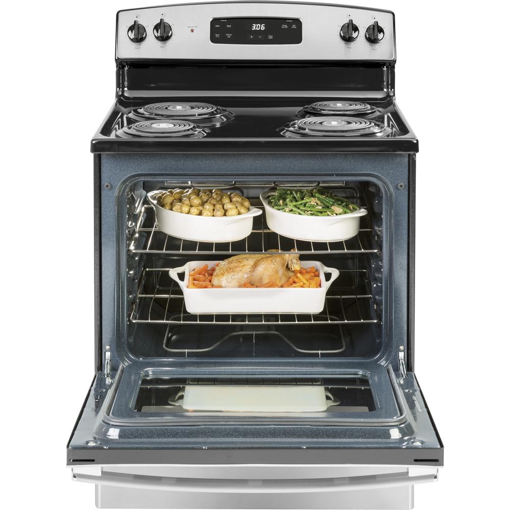 GE Appliances JBS360RMSS 30" FreeStanding Electric Range Stainless Steel