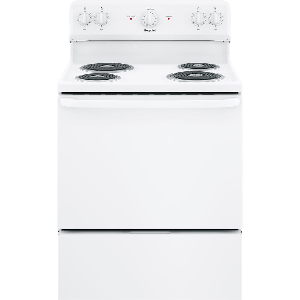 Hotpoint RBS160DMWW 30" FreeStanding Electric Range White