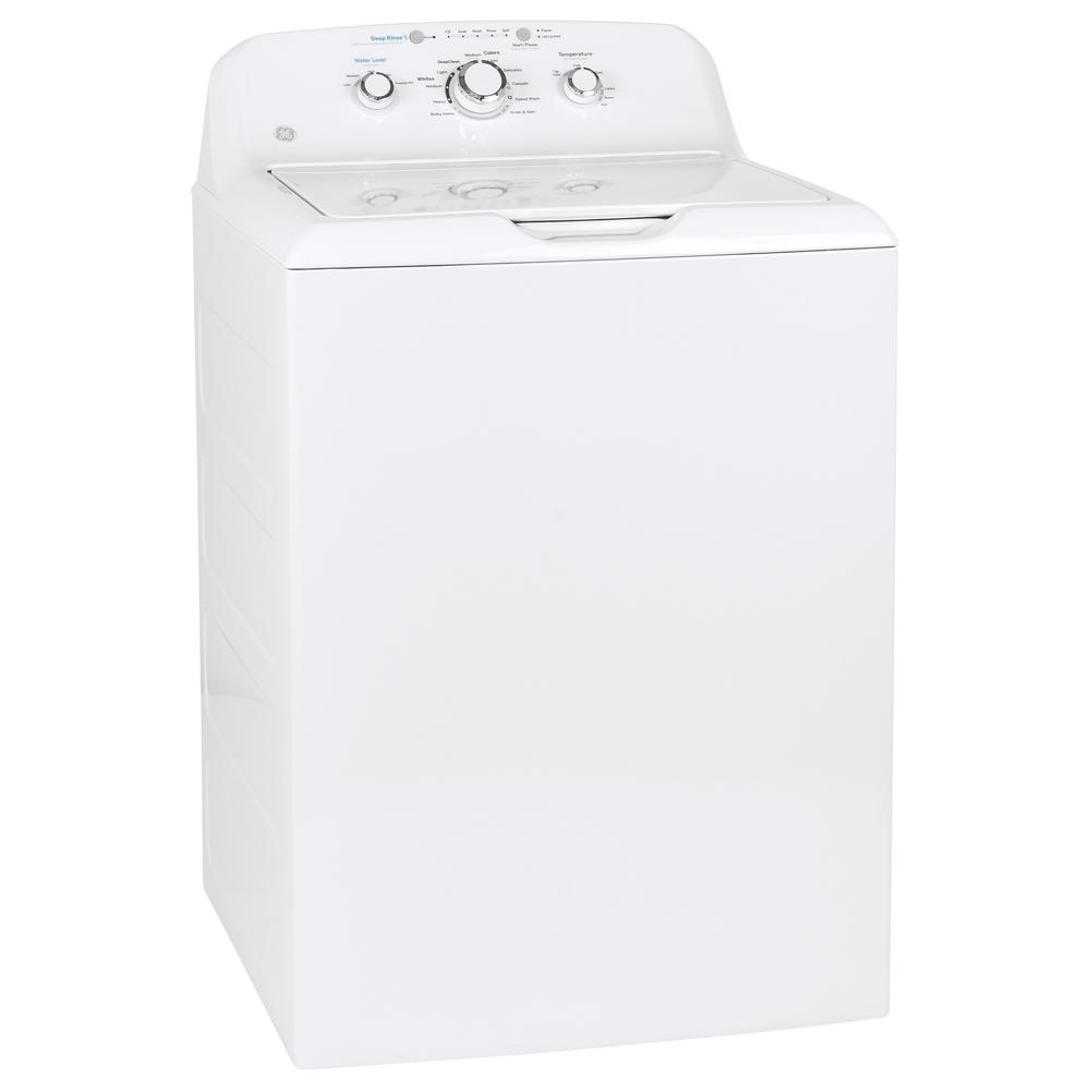 GE Appliances GTW335ASNWW 4.2 cu. ft. Washer with Stainless Steel Basket - White