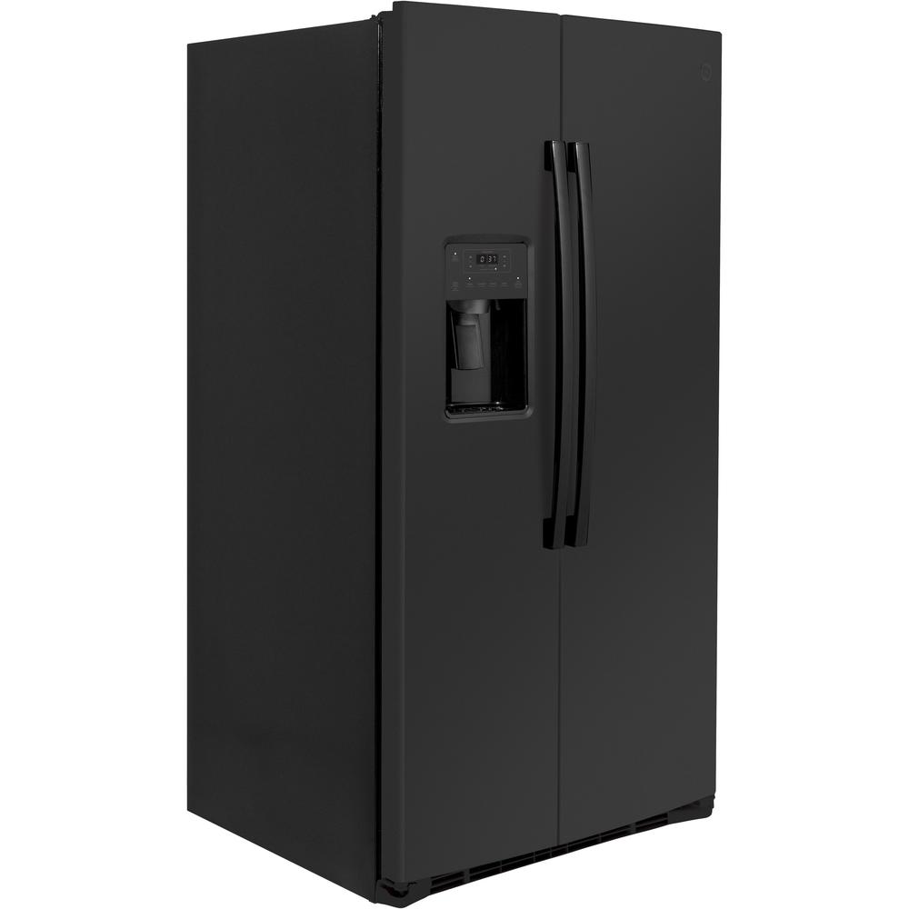GE Appliances GSS25IGNBB 25.1 cu. ft. SideBySide Refrigerator Black