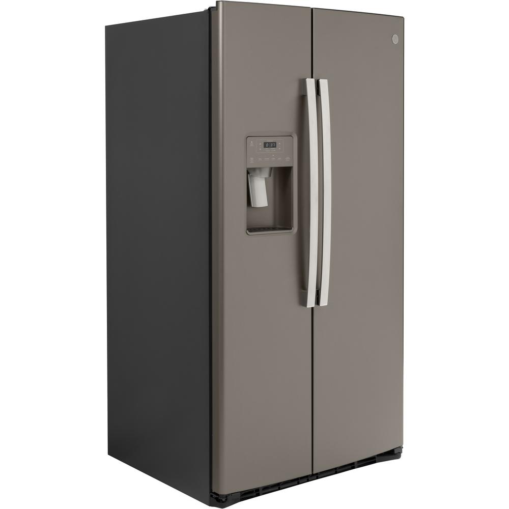 GE Appliances GSS25IMNES 25.1 cu. ft. Side-By-Side Refrigerator - Slate