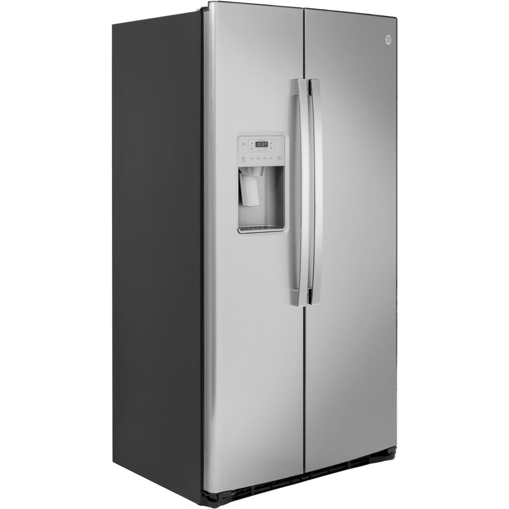 GE Appliances GZS22IYNFS 21.8 cu. ft. Side-By-Side Refrigerator - Stainless Steel