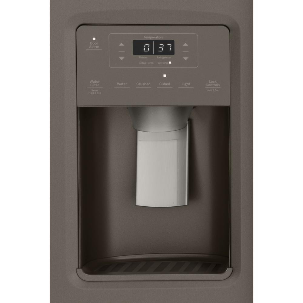 GE Appliances GZS22IMNES 21.8 cu. ft. Side-By-Side Refrigerator - Slate