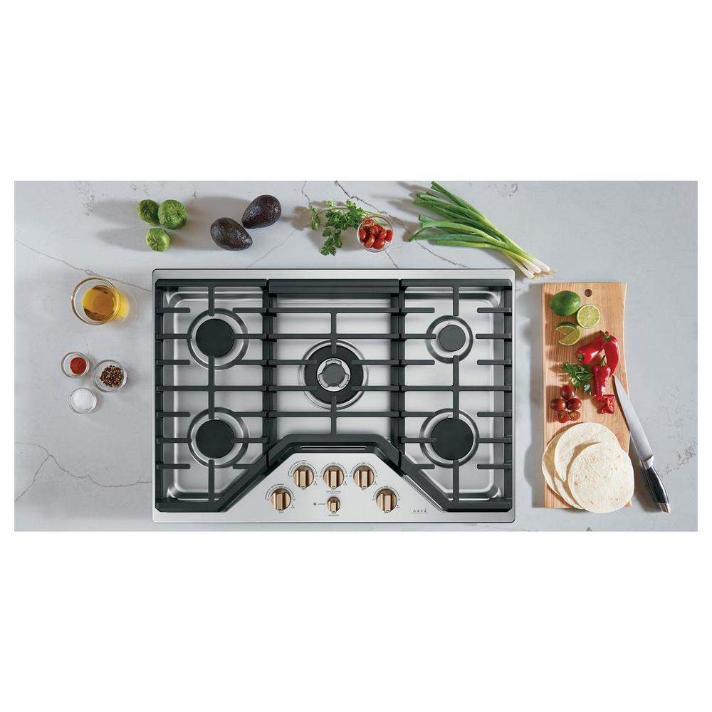 GE Cafe CGP95303MS2 30" BuiltIn Gas Cooktop White