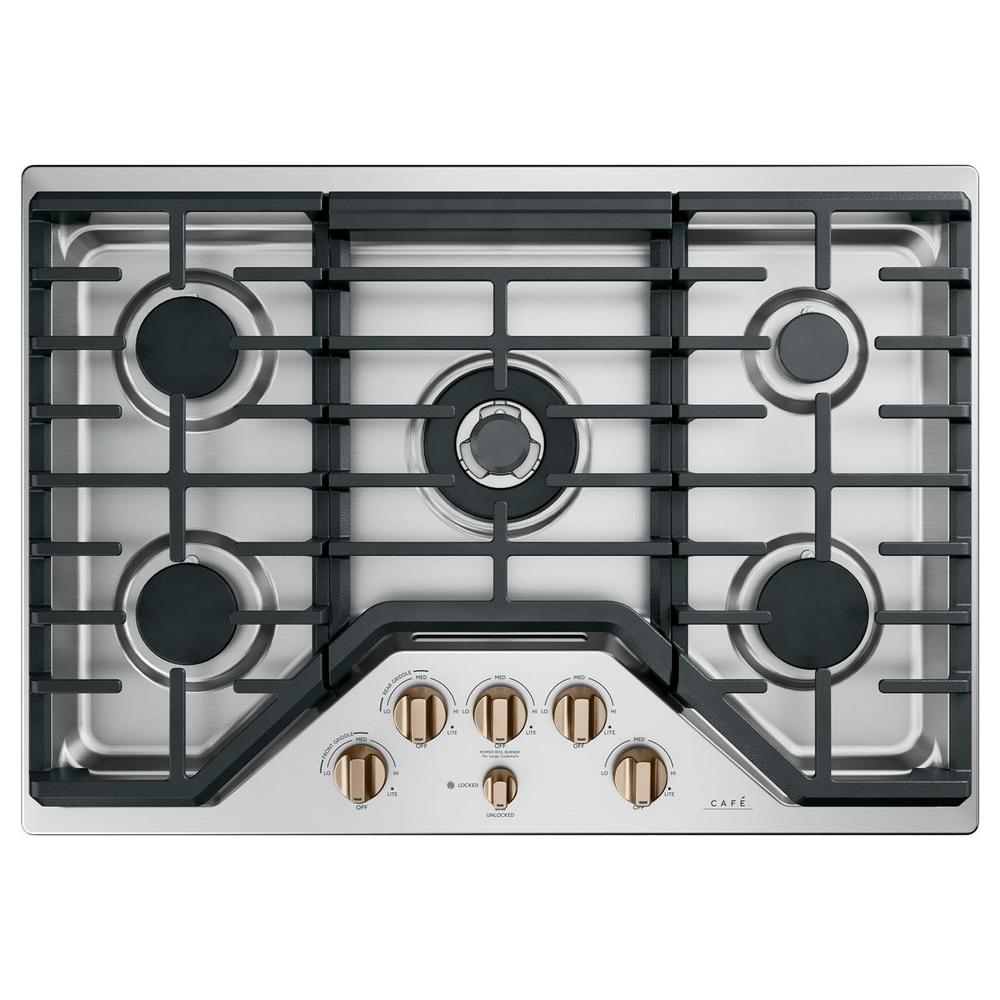 GE Cafe CGP95303MS2 30" Built-In Gas Cooktop - White