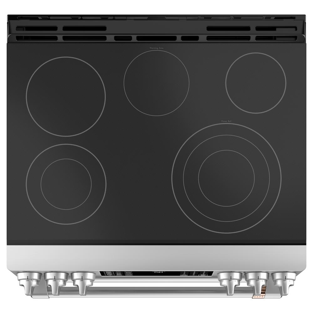 GE Cafe CES750P2MS1 30" SlideIn Radiant and Convection Double Oven Range Stainless Steel