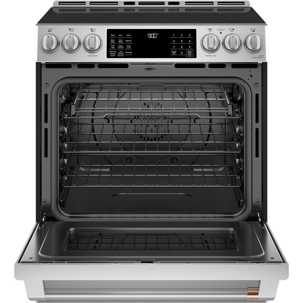 GE Cafe CHS900P2MS1 30" SlideIn Induction and Convection Range