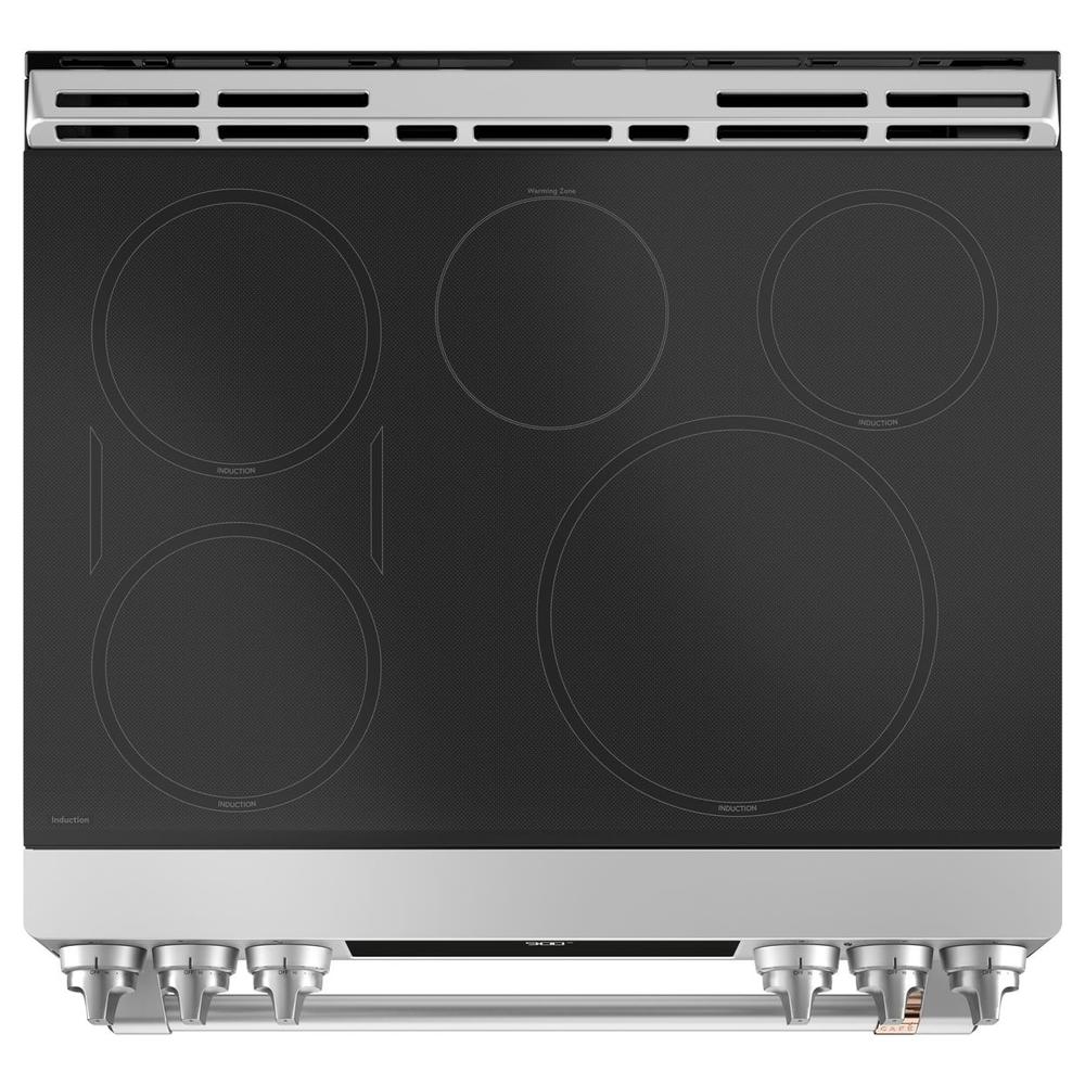 GE Cafe CHS900P2MS1 30" Slide-In Induction and Convection Range - Stainless Steel