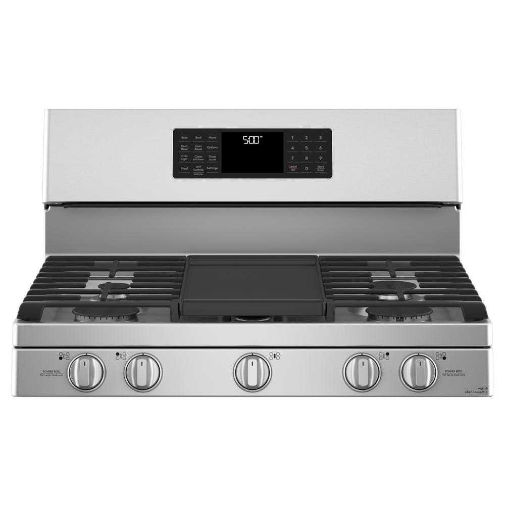 GE Cafe CGB500P2MS1 30" Freestanding Gas Oven with Convection Range