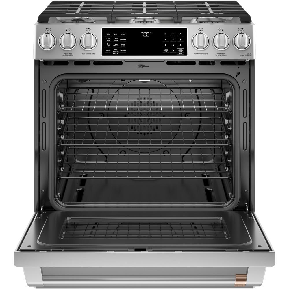 GE Cafe CGS700P2MS1 30" SlideIn Gas Oven with Convection Range