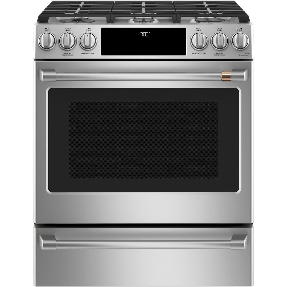 GE Cafe CGS700P2MS1 30" SlideIn Gas Oven with Convection Range