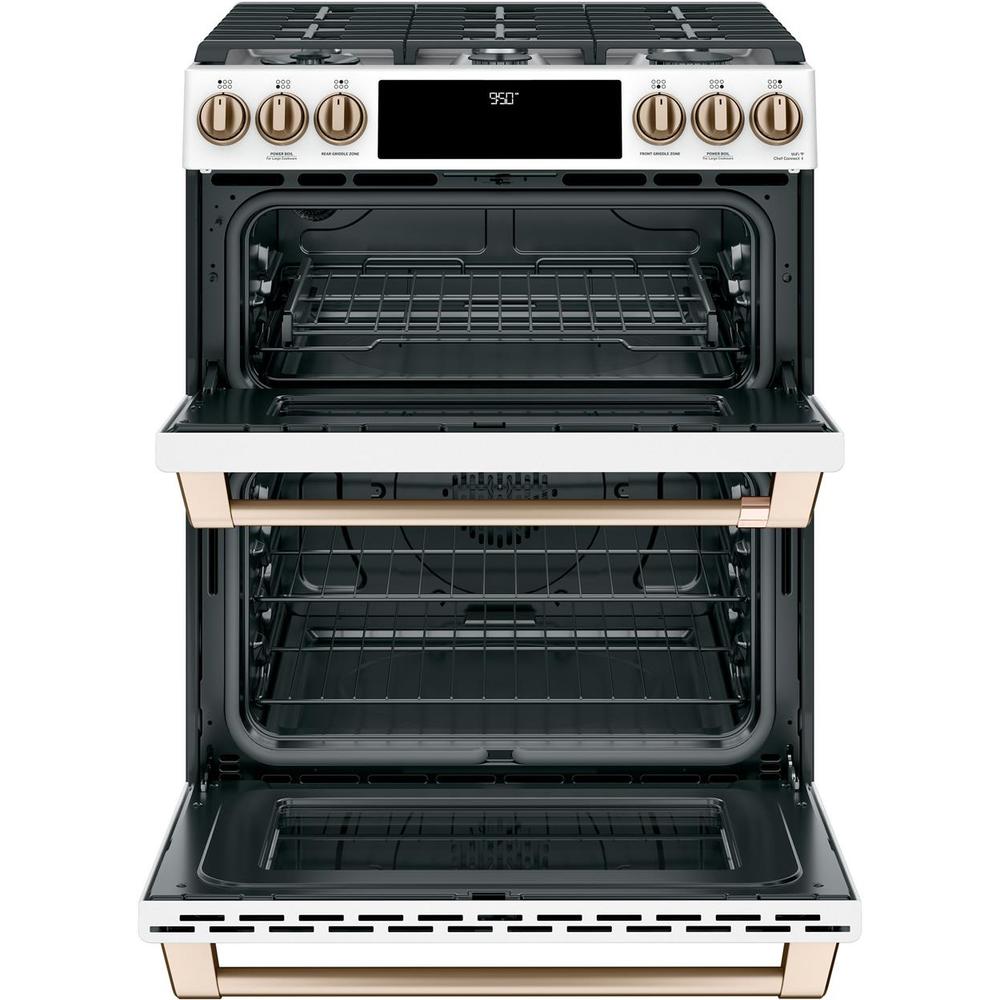 GE Cafe C2S950P4MW2 30" SlideIn Dual Fuel Double Oven with Convection
