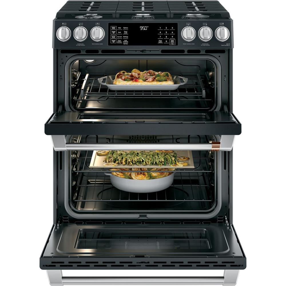 GE Cafe C2S950P3MD1 30" SlideIn Dual Fuel Double Oven with Convection