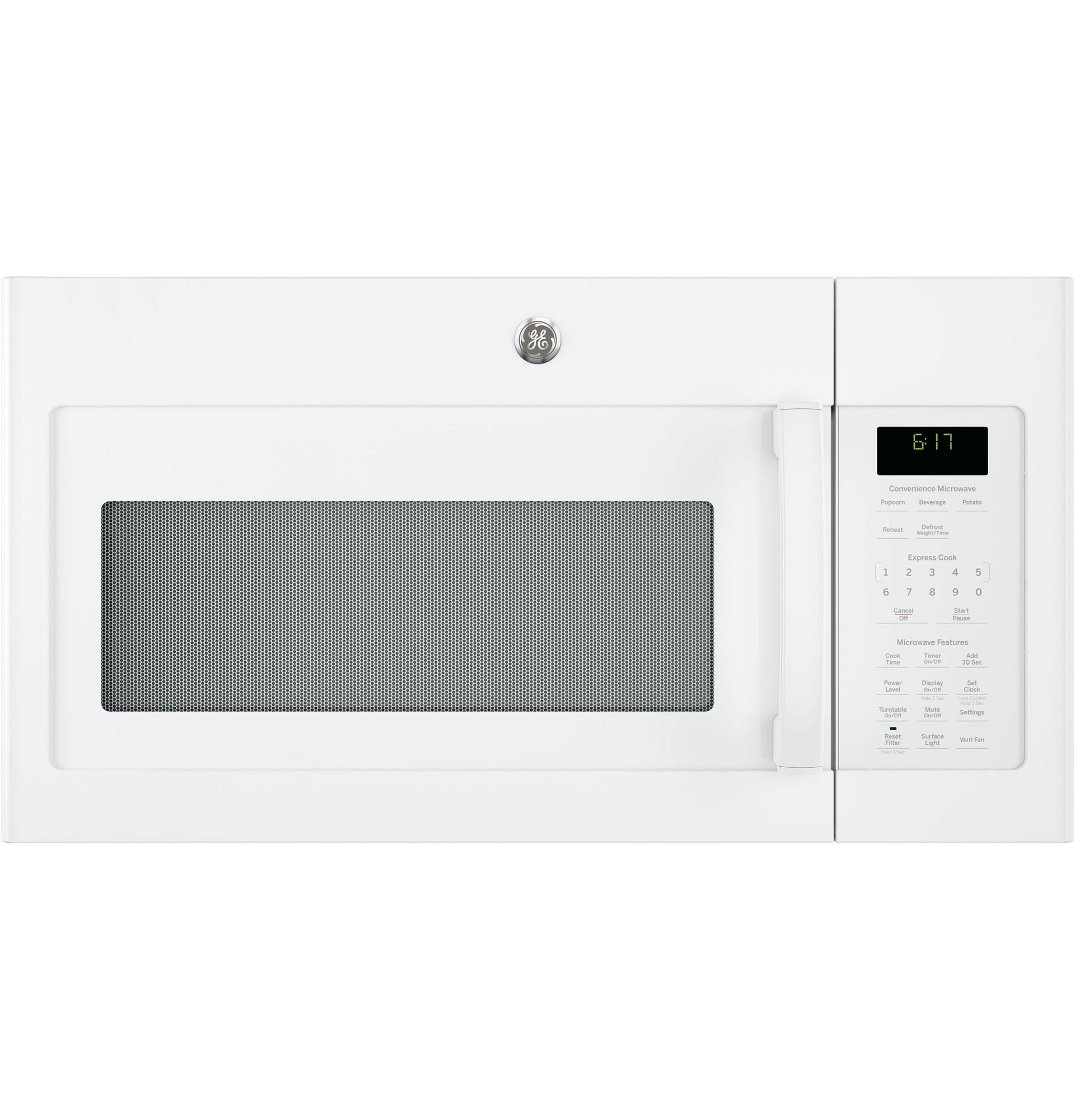 GE Appliances JVM6172DKWW 1.7 cu. ft. Over-the-Range Microwave Oven - White