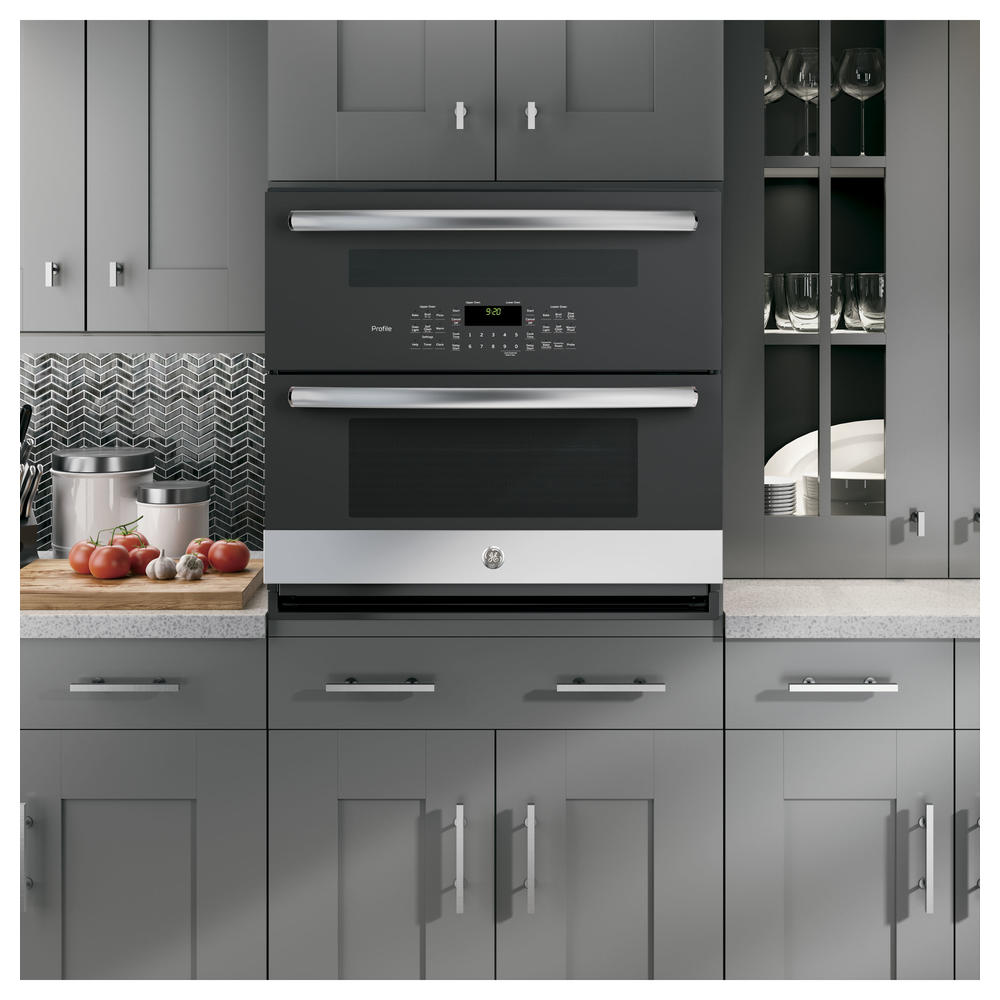 GE Profile Series PT9200SLSS 30" Built-In Twin Flex Convection Double Wall Oven - Stainless Steel
