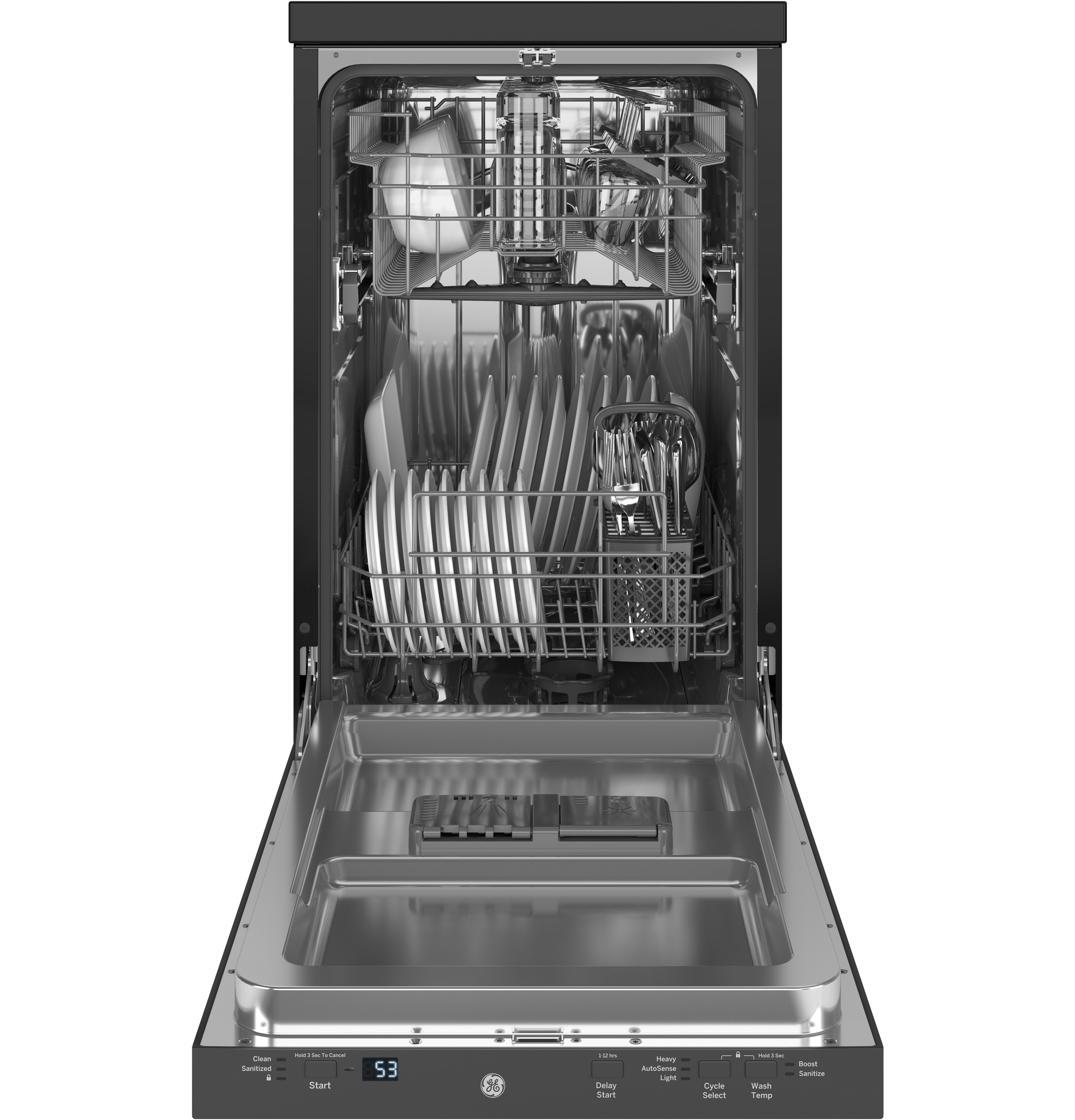 stainless steel portable dishwasher