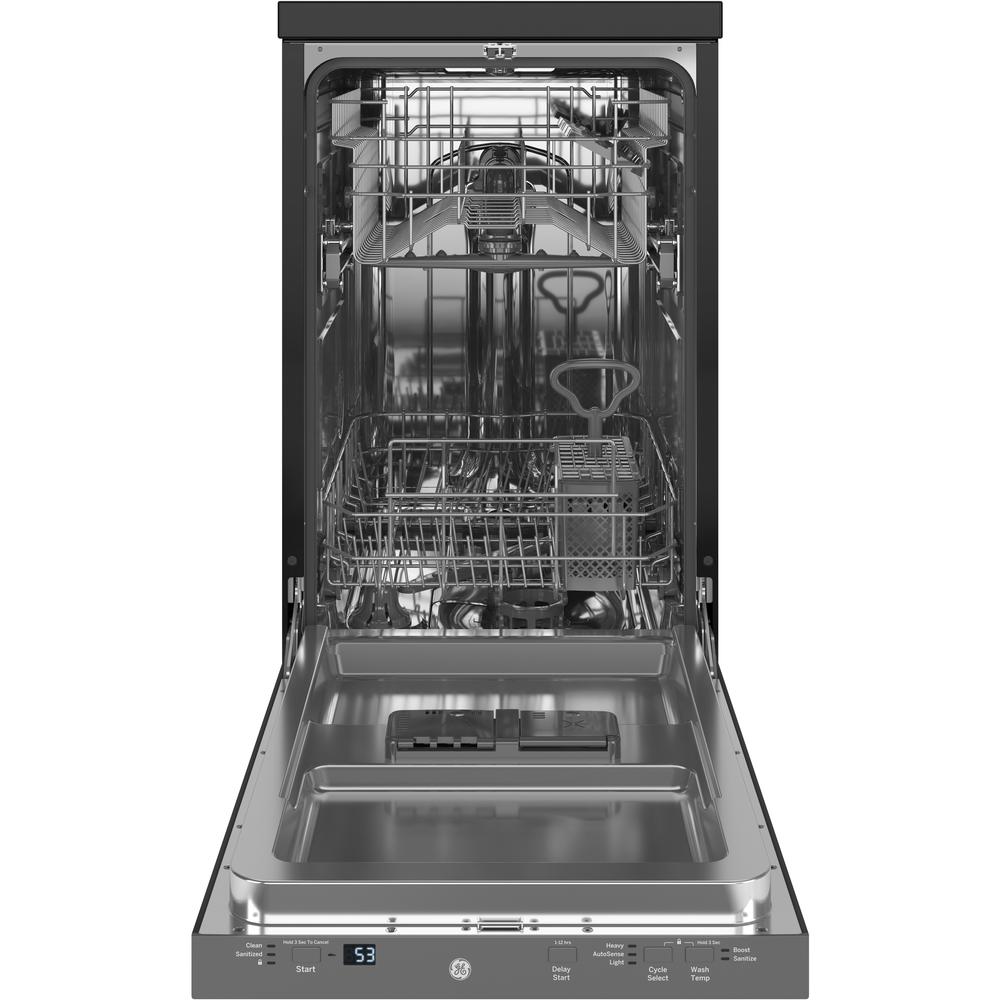 GE Appliances GPT145SSLSS 18" Portable Dishwasher - Stainless Steel