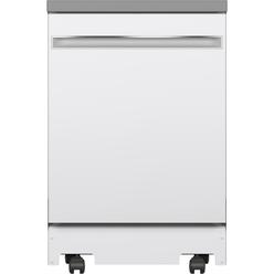 GE Appliances GPT225SGLWW 24" Portable Dishwasher - White