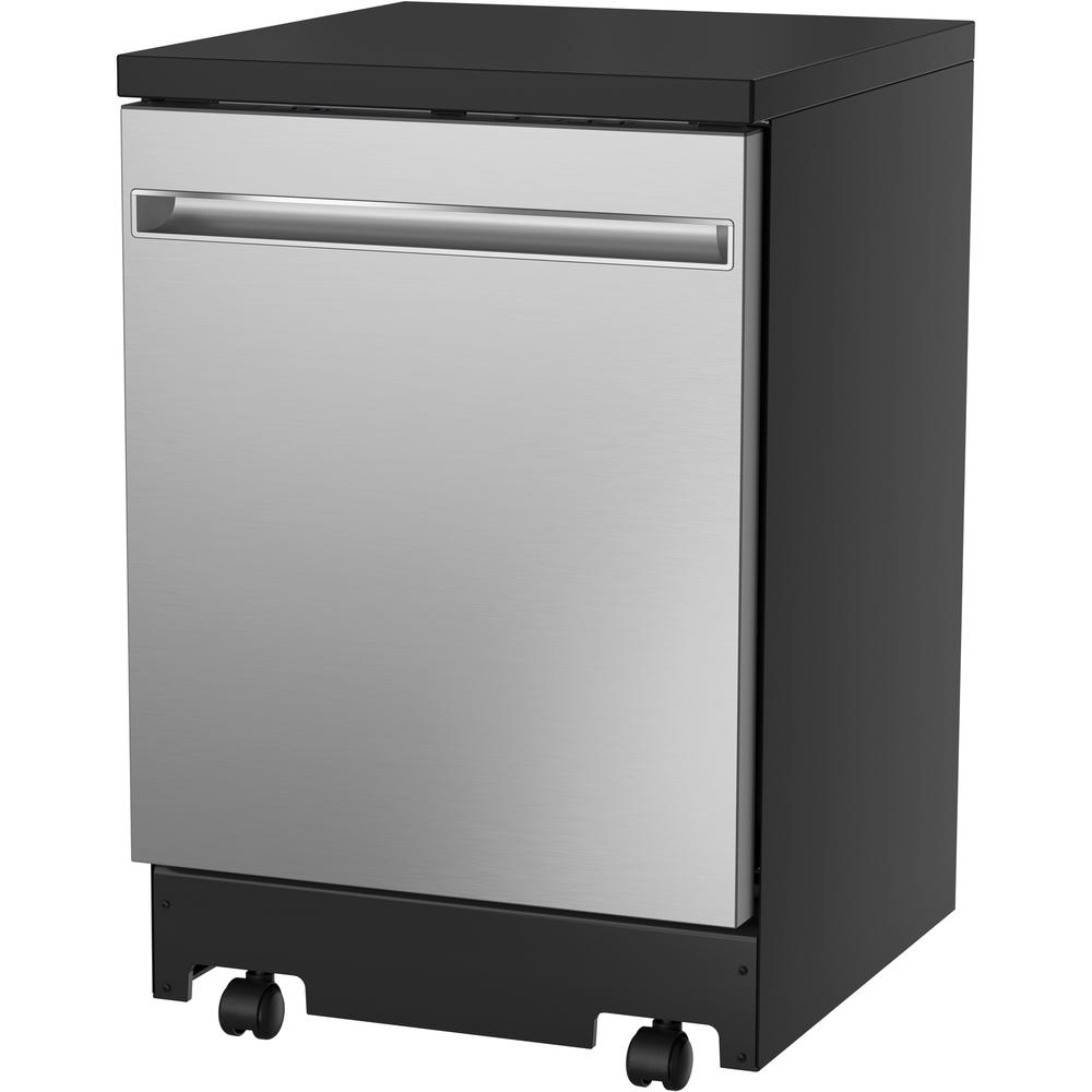 GE Appliances GPT225SSLSS 24" Portable Dishwasher - Stainless Steel