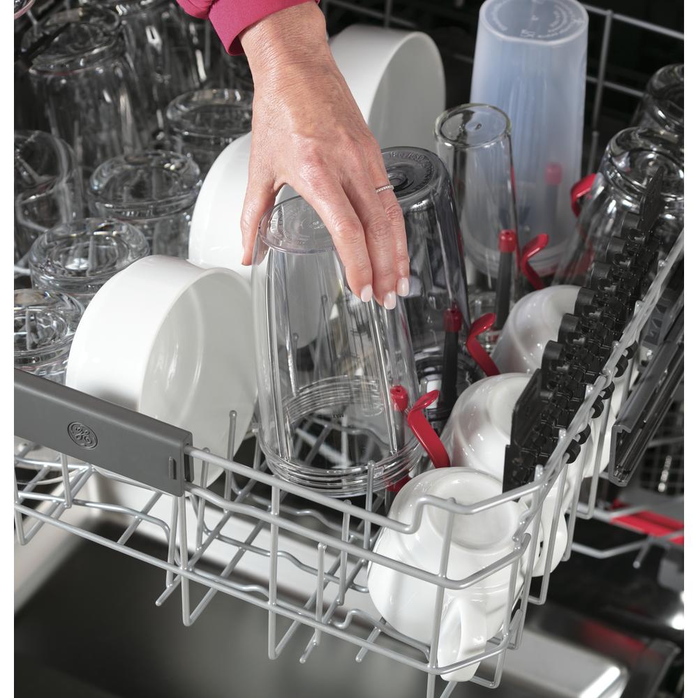 GE Profile Series PDT775SYNFS 24" Interior Dishwasher with Hidden Controls - Stainless Steel
