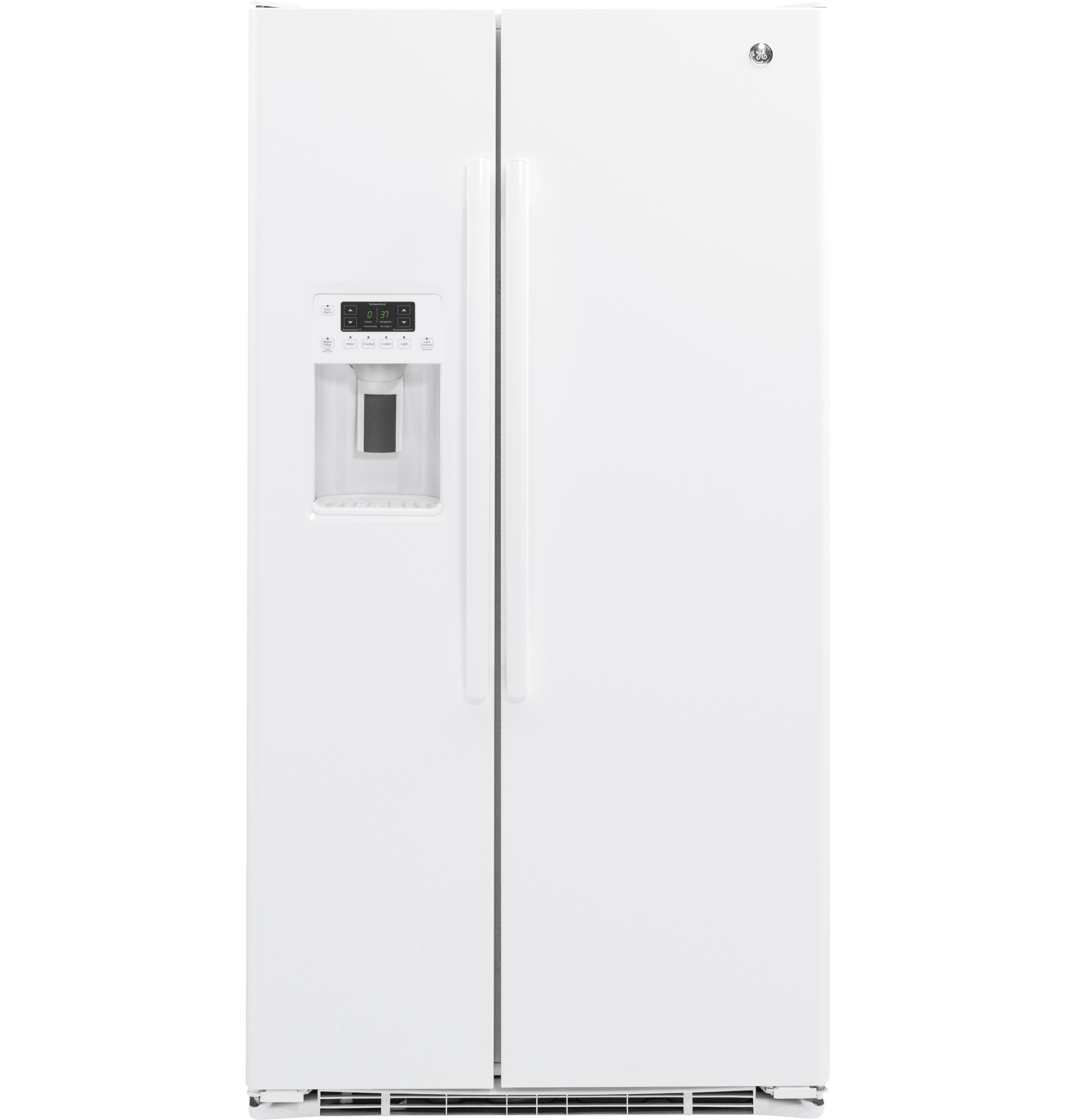 GE Appliances GZS22DGJWW Counter Depth Side-by-Side Refrigerator - White 21.9 cu. ft