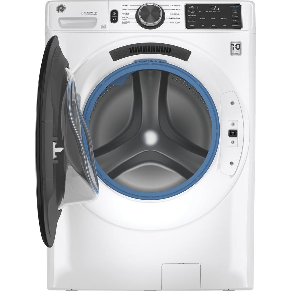 GE Appliances GFW550SSNWW 4.8cu.ft. Front Loading Washer &#8211; White