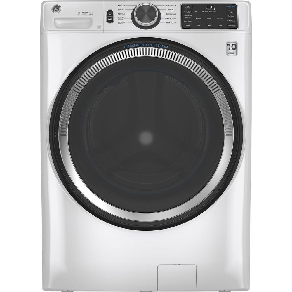 GE Appliances GFW550SSNWW 4.8cu.ft. Front Loading Washer - White