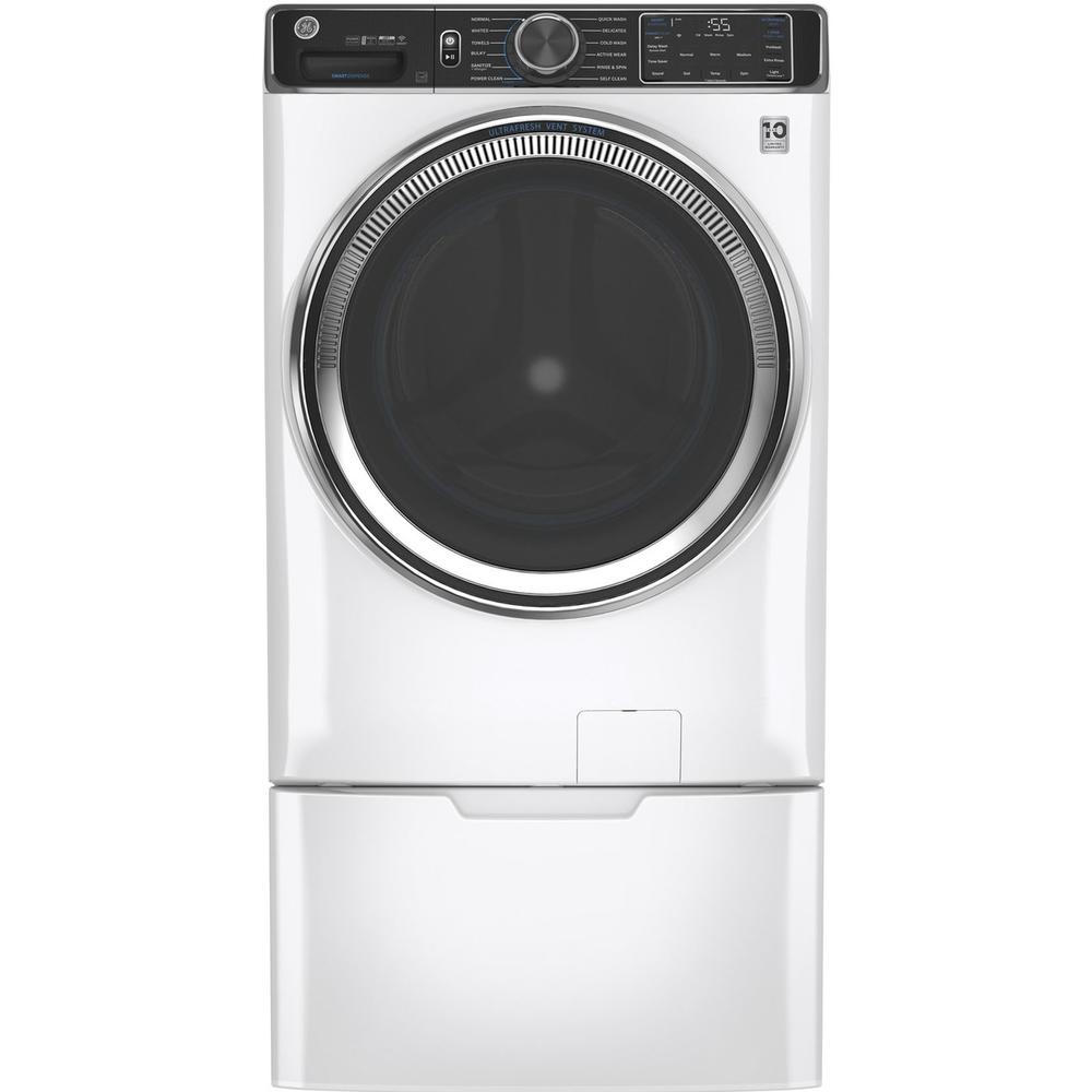GE Appliances GFW850SSNWW 5.0cu.ft. Front Load Washing Machine with UltraFresh Vent System - White
