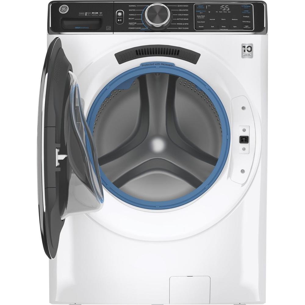 GE Appliances GFW850SSNWW 5.0cu.ft. Front Load Washing Machine with UltraFresh Vent System - White