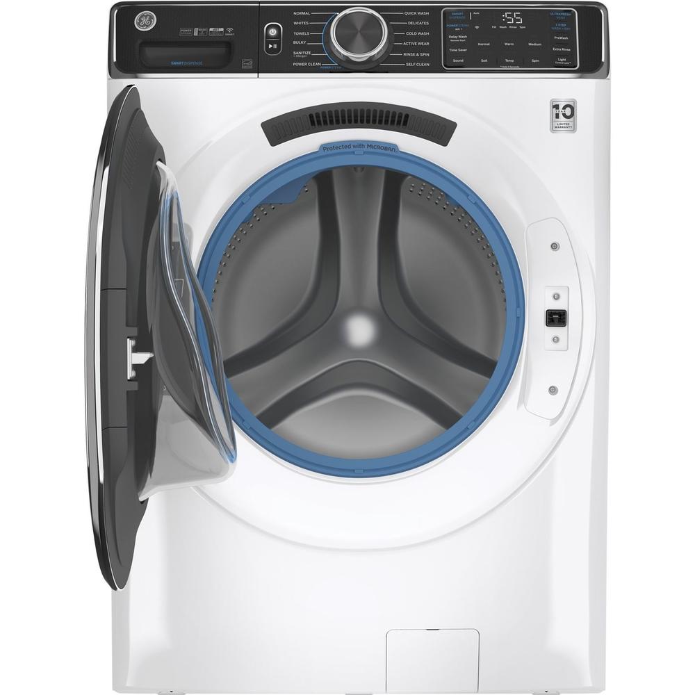 GE Appliances GFW850SSNWW 5.0cu.ft. Front Load Washing Machine with UltraFresh Vent System White