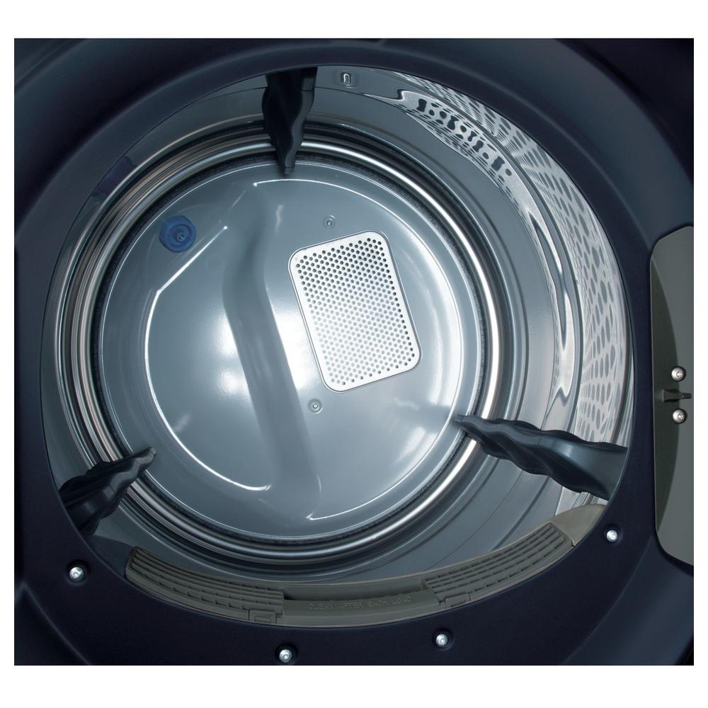 GE Appliances GFD85ESPNRS-1 7.8cu.ft. Smart Stackable Electric Vented Dryer w/ Sanitize Cycle-Sapphire Blue