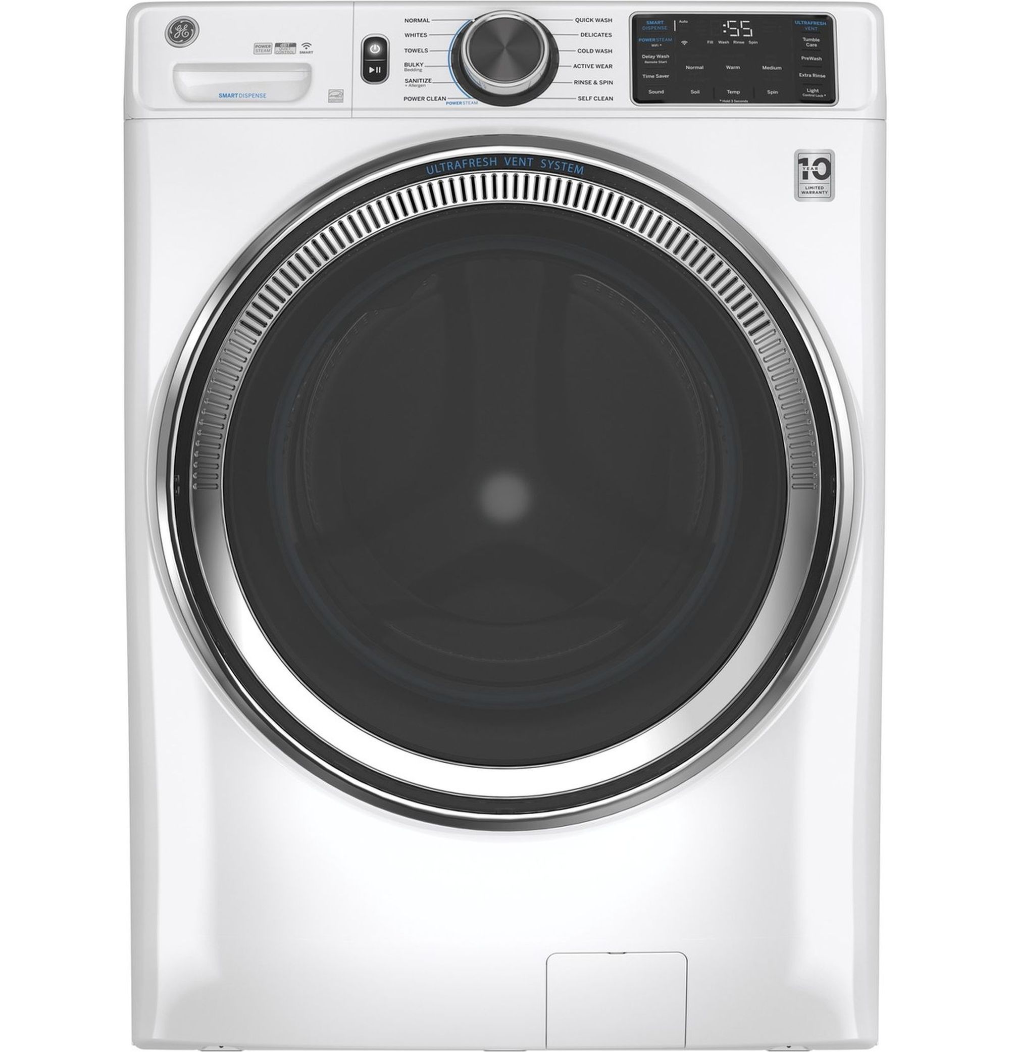 GE Appliances GFW650SSNWW 4.8cu.ft. Front Loading Washer White