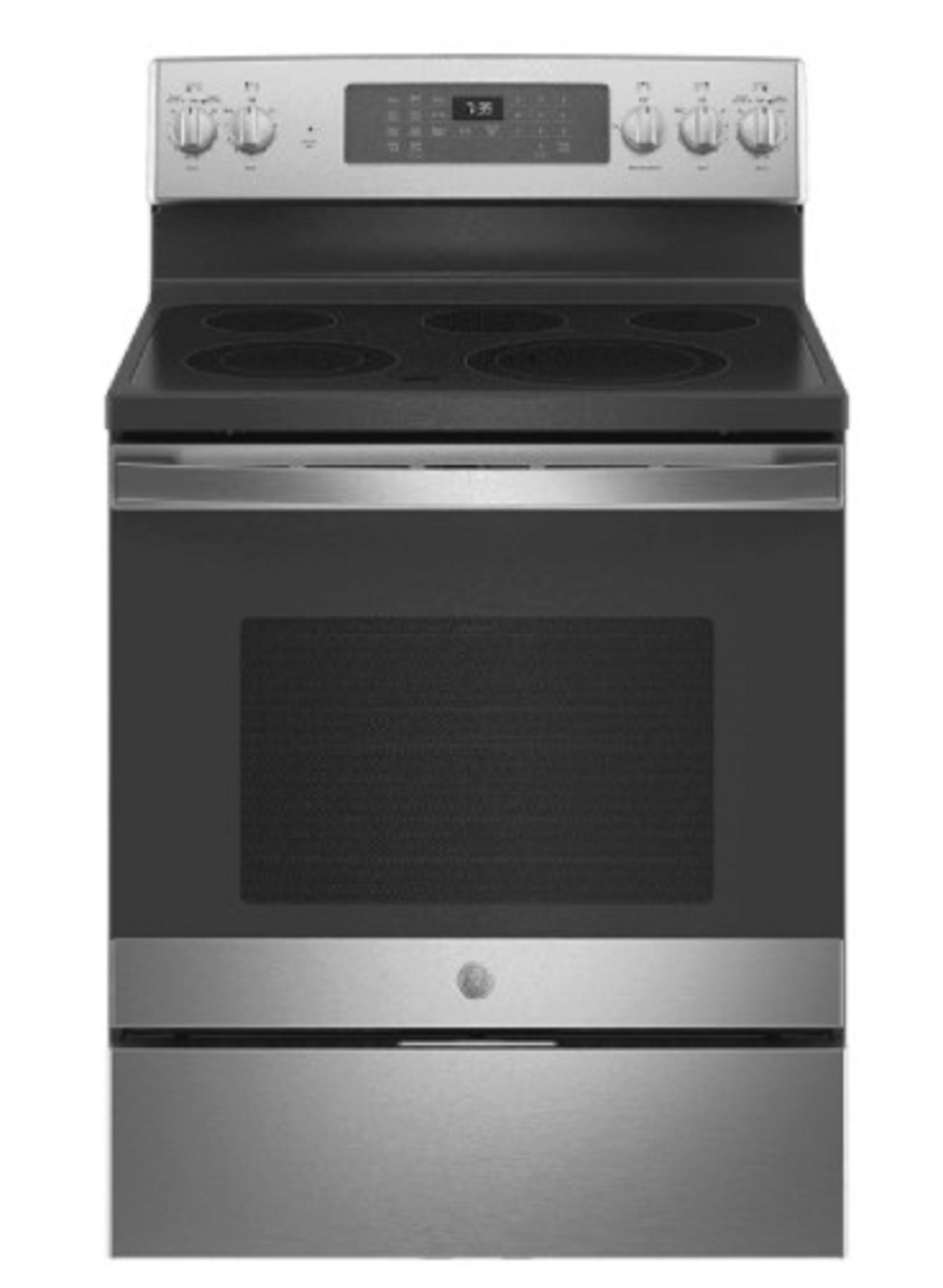 GE Appliances JB735SPSS 30" 5.3 cu.ft. Stainless Steel Electric Range with 5 Burners