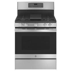 GE Appliances JGB735SPSS 30" 5.0 cu.ft. Stainless Steel Gas Range with 5 Burners and Air Fryer
