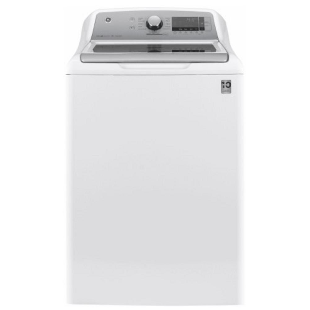 GE Appliances GTW845CSNWS 27" 5.0 cu.ft. High-Efficiency White Top Load Washing Machine