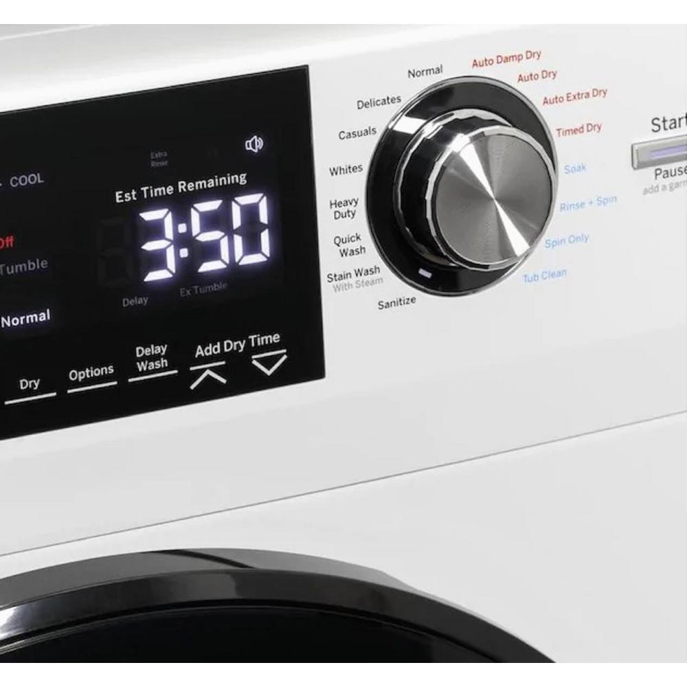GE Appliances GFQ14ESSNWW 24" 2.4 cu.ft. White High Efficiency Front Load Washer