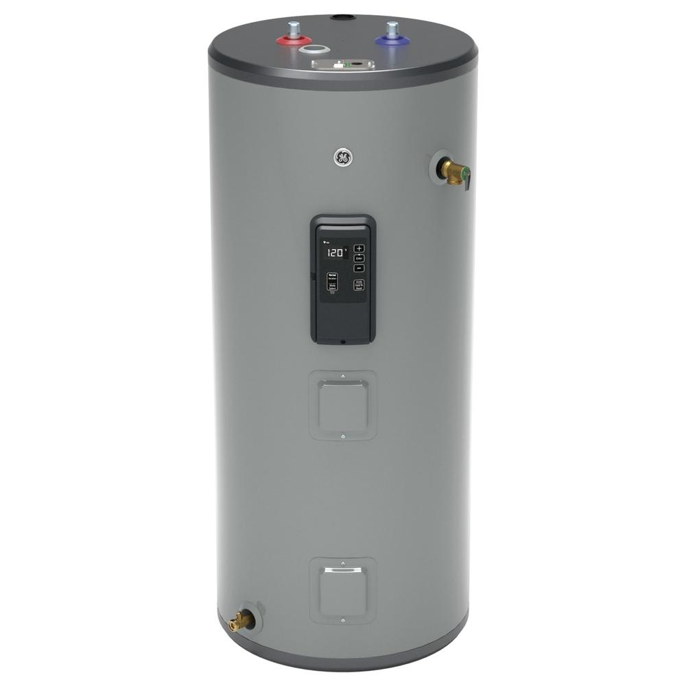 GE Appliances GE40S12BLM Smart 40gal Short Electric Water Heater - Gray