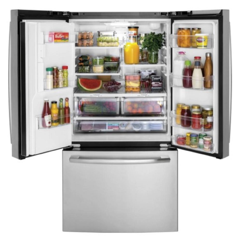 GE Appliances GFE26JYMFS 36" 25.6 cu.ft. Stainless Steel French Door Refrigerator