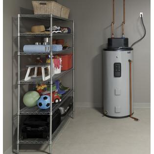 GE Appliances GE50S10BMM Smart 50gal Electric Water Heater with Flexible  Capacity - Gray