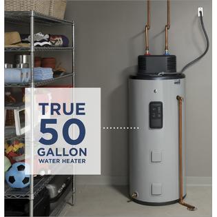 GE Appliances GE50S10BMM Smart 50gal Electric Water Heater with Flexible  Capacity - Gray