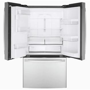 Ge Appliances Gye22gynfs 36 22 1 Cu Ft Stainless Steel French Door Refrigerator