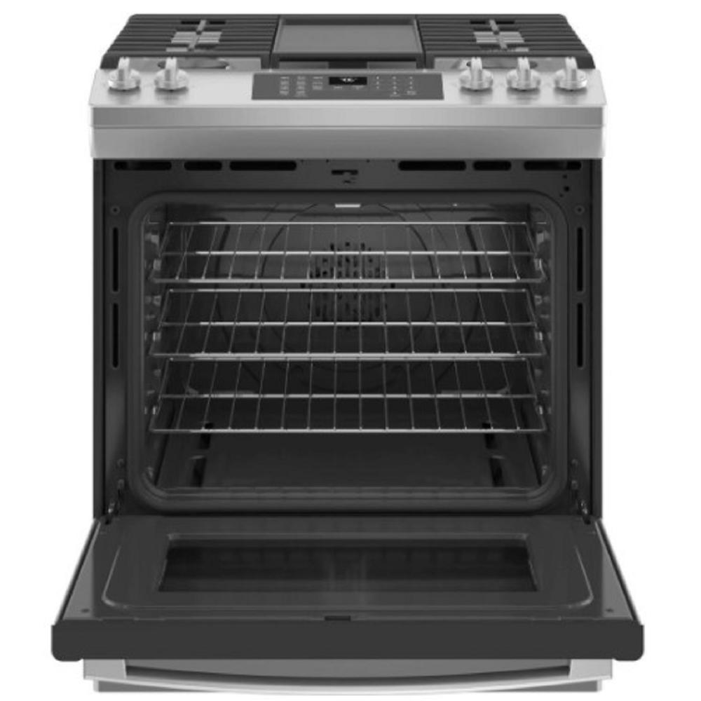 GE Appliances JGS760SPSS 30" 5.6 cu.ft. Stainless Steel SlideIn Gas