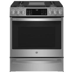 PGS930YPFS 30" 5.6 cu.ft. Stainless Steel Smart Gas Range with 5 Sealed Burners and Air Fryer