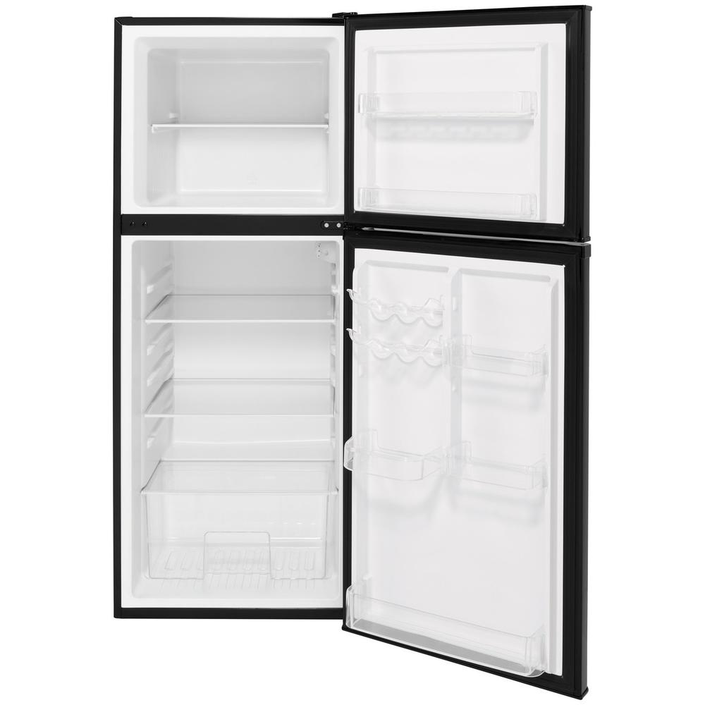 GE Appliances GPV10FGNBB 9.8cu.ft. 12V DC Top Freezer Refrigerator - Black