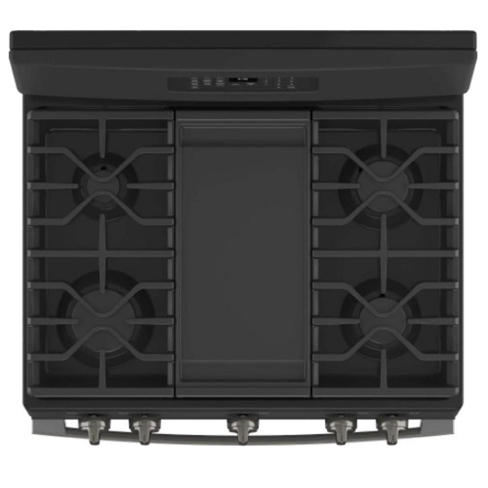 GE Appliances JGB660DPBB 30" Black 5.0 cu.ft. Gas Range with 5 Burners