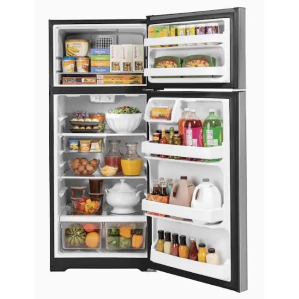 GE Appliances GTS17GSNRSS 28" 16.6 cu.ft. Stainless Steel Top Freezer Refrigerator
