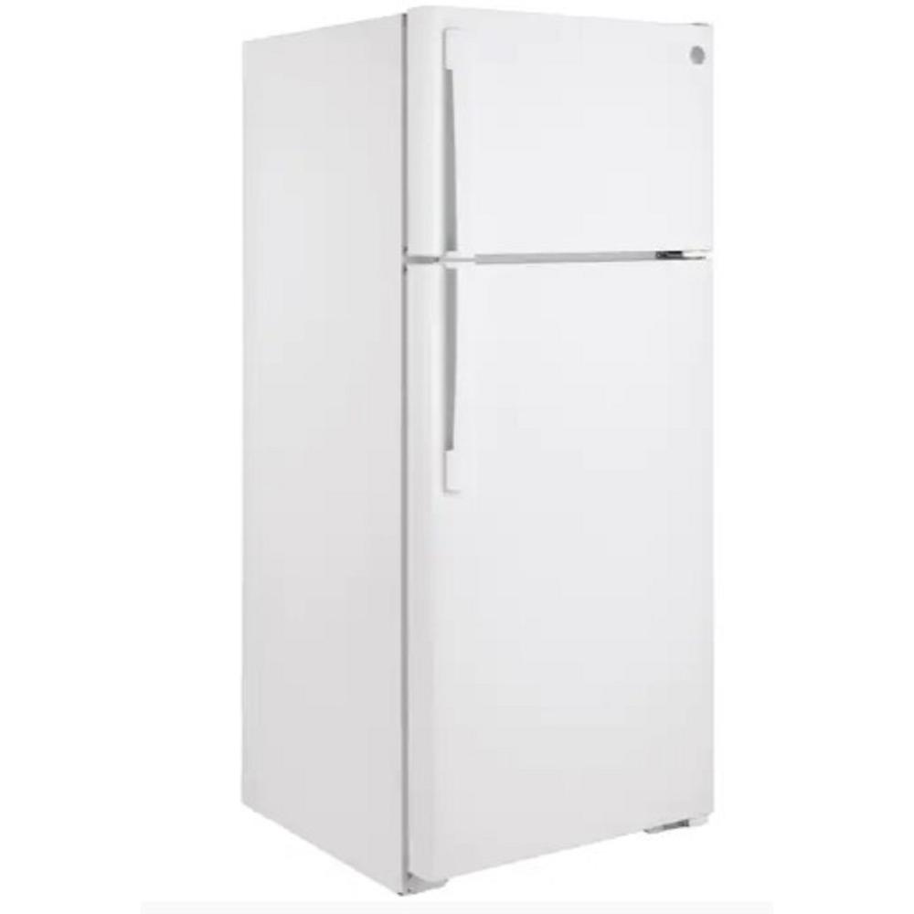GE Appliances GTE18GTNRWW 28" 17.5 cu.ft. White Top Freezer Refrigerator